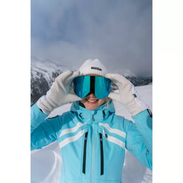  Dámská lyžařská bunda NORDBLANC CREVASSE NBWJL7932 SVĚTLE MODRÁ 