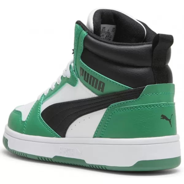  Dětské boty PUMA REBOUND V6 MID JR 393831-10 WHITE 