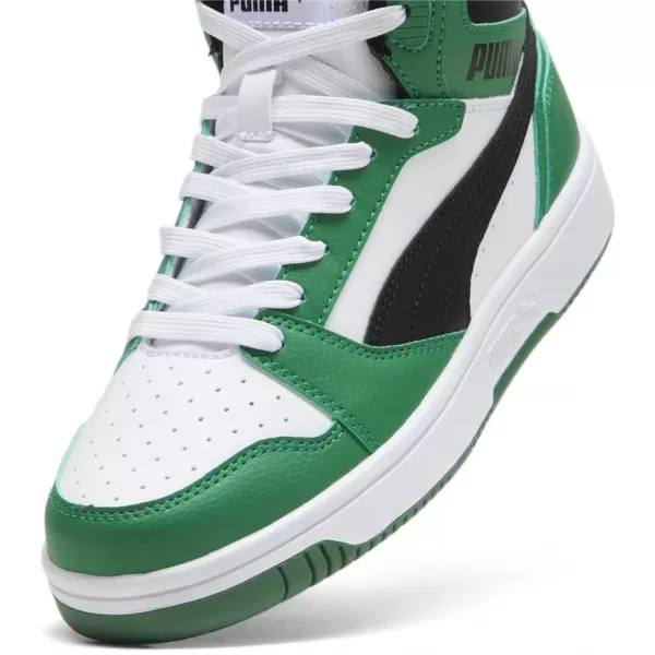  Dětské boty PUMA REBOUND V6 MID JR 393831-10 WHITE 