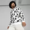 Pánská mikina PUMA ESS+ LOGO LAB AOP HOODIE 678983-02 WHITE