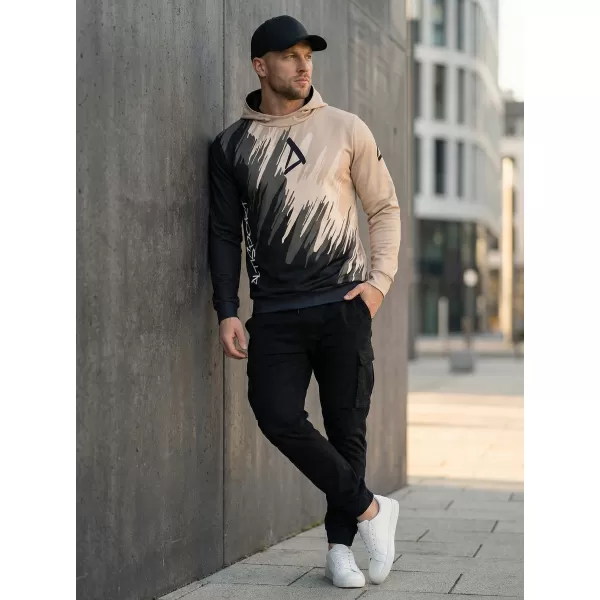  Pánská funkční mikina premium ALTISPORT VOJ/ALM006MI01 ČERNOHNĚDÁ 