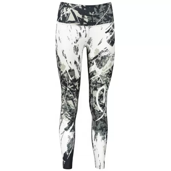  Dámské dlouhé legíny premium ALTISPORT VOJ/ALW018LEG01 ČERNOBÍLÁ 