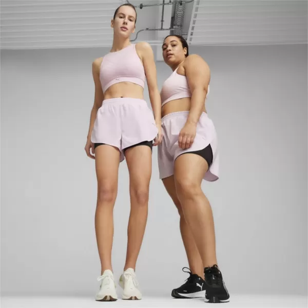 Dámské šortky PUMA RUN FAV WOVEN 2IN1 SHORT W 523181-60 BLACK 