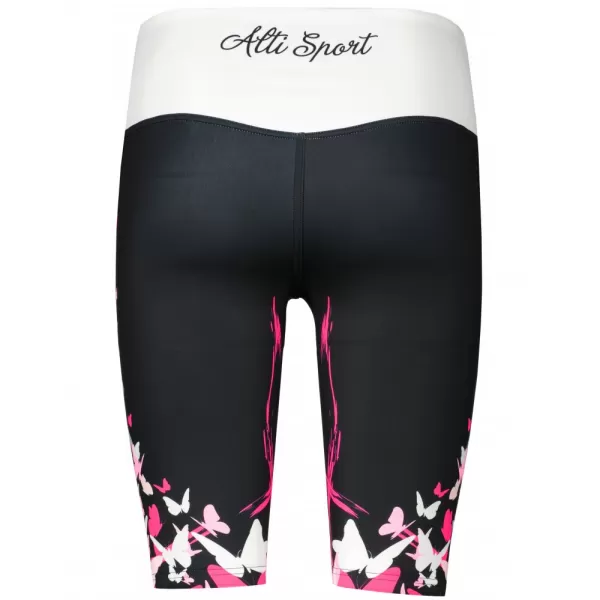  Dámské legíny nad kolena premium ALTISPORT VOJ/ALW022LEG02 ČERNORŮŽOVÁ 