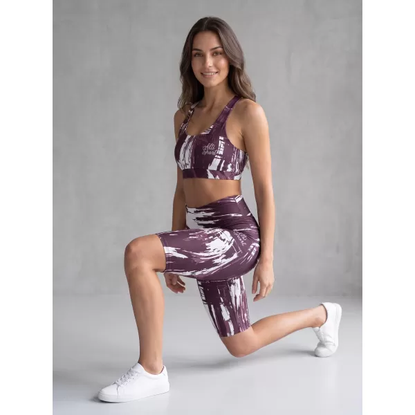  Dámské legíny nad kolena premium ALTISPORT VOJ/ALW010LEG02 FIALOVÁ 