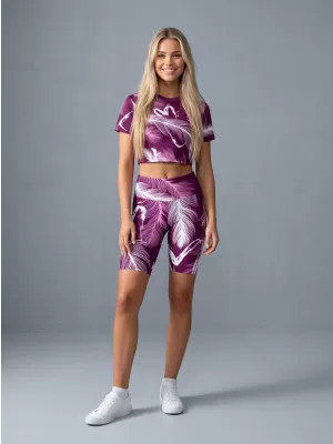 Dámské legíny nad kolena premium ALTISPORT VOJ/ALW001LEG02 FUCHSIOVÁ