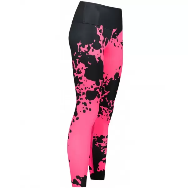  Dámské dlouhé legíny premium ALTISPORT VOJ/ALW012LEG01 ČERNÁ/RŮŽOVÁ FLUO 