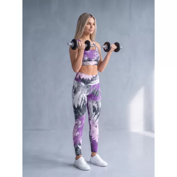  Dámské dlouhé legíny premium ALTISPORT VOJ/ALW016LEG01 FIALOVÁ 