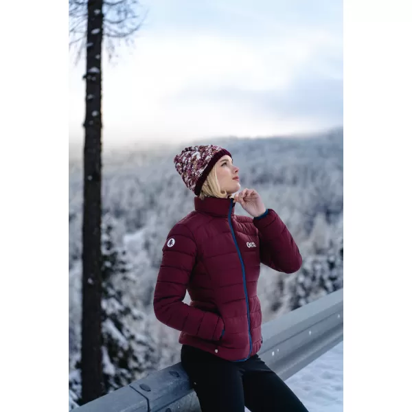  Dámská čepice NORDBLANC KNIT NBWHK7795 VÍNOVÁ 