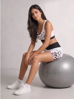 Dámské krátké legíny premium ALTISPORT VOJ/ALW022LEG03 BÍLÁ