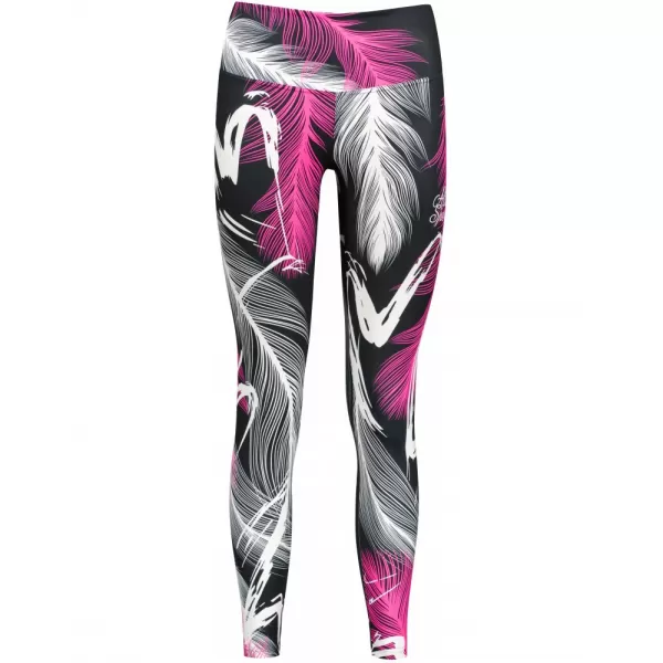  Dámské dlouhé legíny premium ALTISPORT VOJ/ALW001LEG01 ČERNÁ/RŮŽOVÁ 