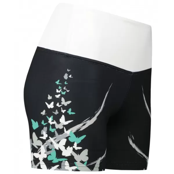  Dámské krátké legíny premium ALTISPORT VOJ/ALW022LEG03 ČERNÁ/TYRKYSOVÁ 