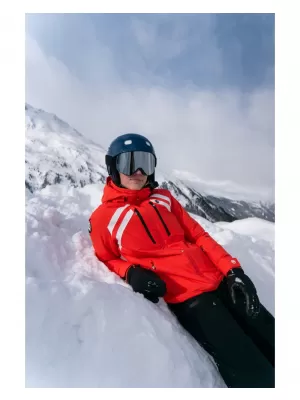 Dámská lyžařská bunda NORDBLANC CREVASSE NBWJL7932 ORANŽOVÝ INKOUST