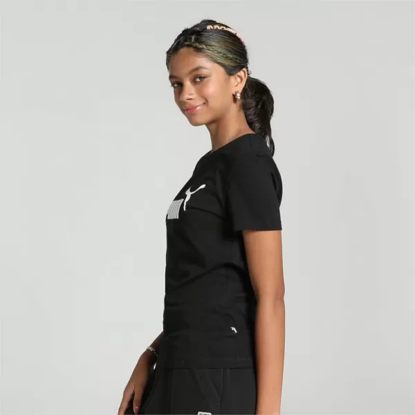  Dívčí triko PUMA ESS LOGO TEE 587029-01 BLACK 
