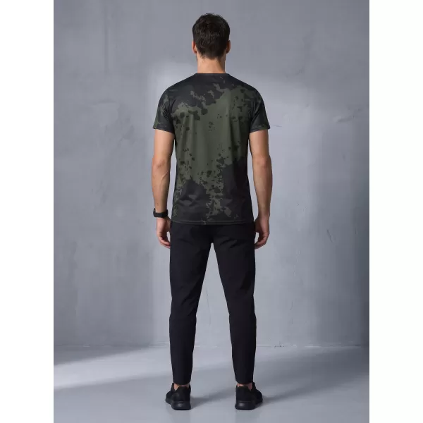  Pánské funkční triko premium plus ALTISPORT VOJ/ALM012TR02 ČERNÁ/ARMY 