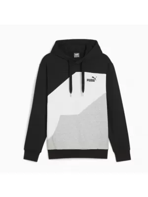 Pánská mikina PUMA POWER COLORBLOCK HOODIE 678931-01 BLACK