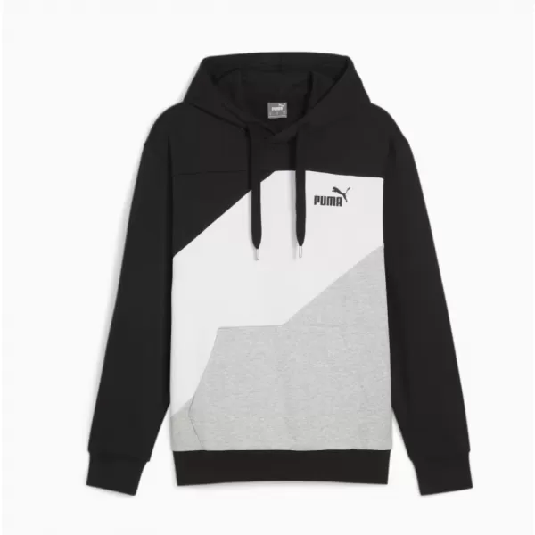  Pánská mikina PUMA POWER COLORBLOCK HOODIE 678931-01 BLACK 