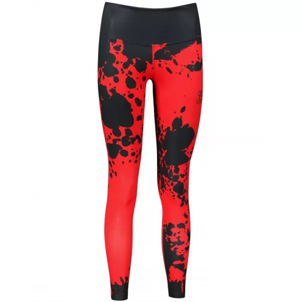  Dámské dlouhé legíny premium ALTISPORT VOJ/ALW012LEG01 ČERNÁ/ČERVENÁ 