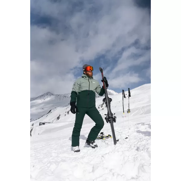  Pánská lyžařská bunda NORDBLANC START NBWJM7925 ZELENÁ 