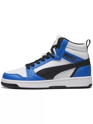 Dětské boty PUMA REBOUND V6 MID JR 393831-06 WHITE