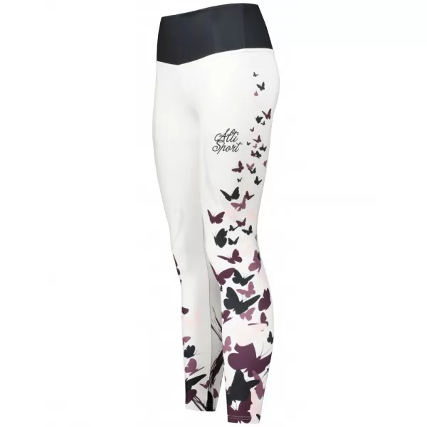  Dámské dlouhé legíny premium ALTISPORT VOJ/ALW022LEG01 BÍLÁ 