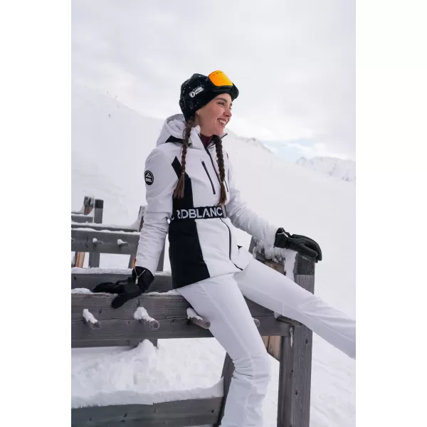  Dámská softshellová lyžařská bunda NORDBLANC APRES-SKI NBWJL7928 BÍLÁ 