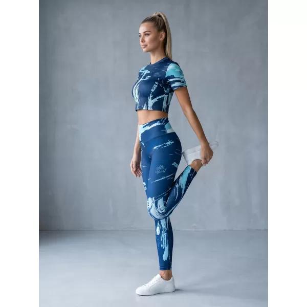  Dámské dlouhé legíny premium ALTISPORT VOJ/ALW010LEG01 KRÁLOVSKÁ MODRÁ 