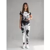 Dámské dlouhé legíny premium ALTISPORT VOJ/ALW012LEG01 ČERNÁ/BÍLÁ