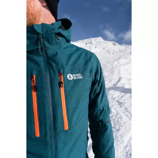  Pánská lyžařská bunda NORDBLANC OFFHAND NBWJM7927 ZELENÁ 