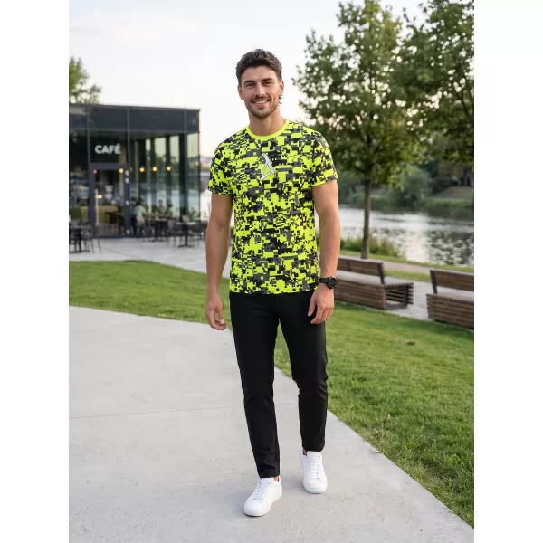  Pánské funkční triko premium plus ALTISPORT VOJ/ALM011TR02 NEON/ŽLUTÁ 