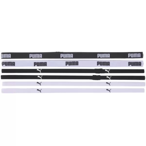  Dámská čelenka PUMA AT SPORTBANDS (6PCS) 053452-09 BLACK 