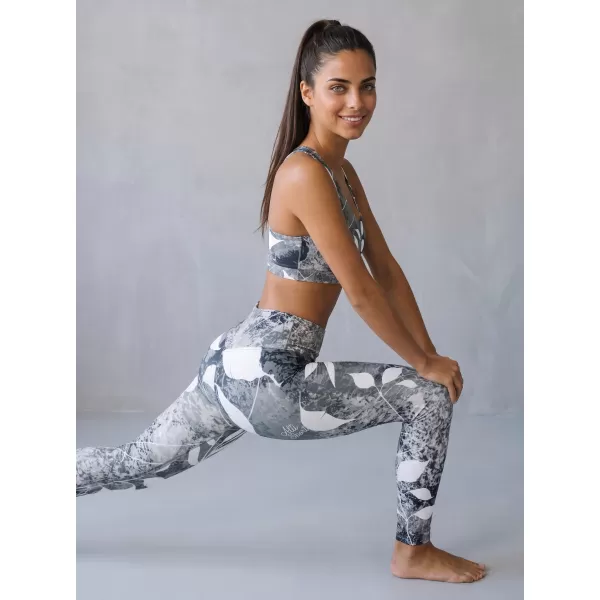  Dámské dlouhé legíny premium ALTISPORT VOJ/ALW020LEG01 ČERNOBÍLÁ 