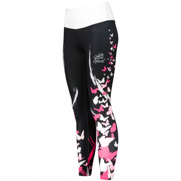  Dámské dlouhé legíny premium ALTISPORT VOJ/ALW022LEG01 ČERNORŮŽOVÁ 