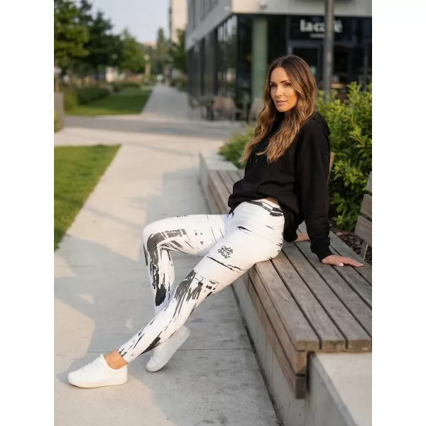  Dámské dlouhé legíny premium ALTISPORT VOJ/ALW010LEG01 BÍLÁ 