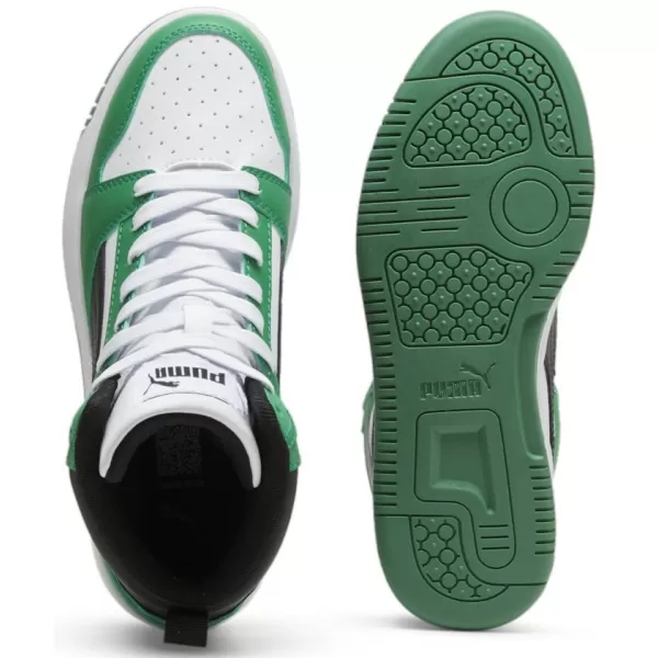  Dětské boty PUMA REBOUND V6 MID JR 393831-10 WHITE 
