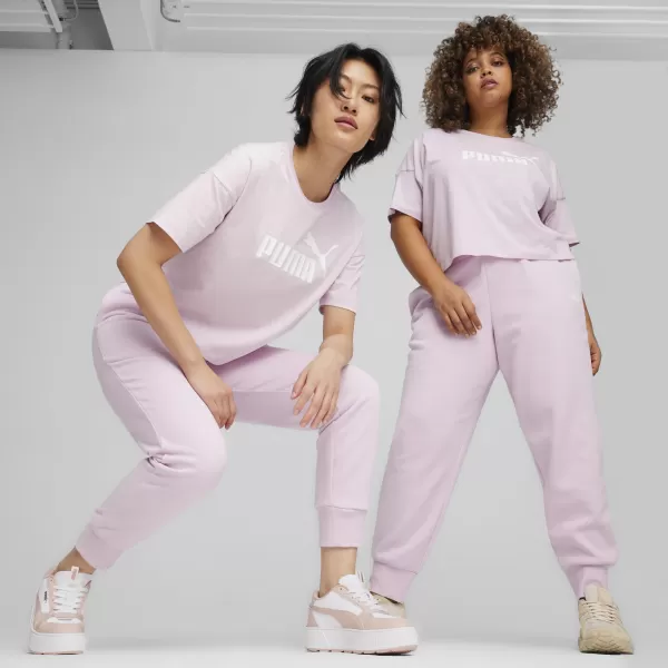  Dámské triko PUMA ESS CROPPED LOGO TEE 586866-60 PURPLE 