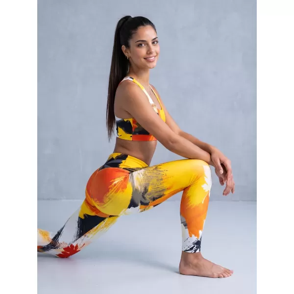  Dámská sportovní podprsenka premium ALTISPORT VOJ/ALW019POD01 ORANŽOVÁ 