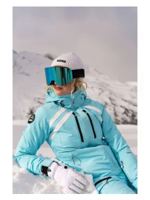Dámská lyžařská bunda NORDBLANC CREVASSE NBWJL7932 SVĚTLE MODRÁ