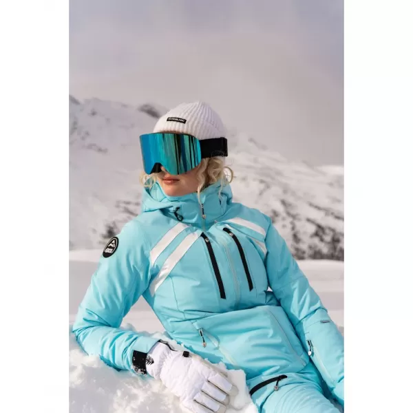 Dámská lyžařská bunda NORDBLANC CREVASSE NBWJL7932 SVĚTLE MODRÁ 
