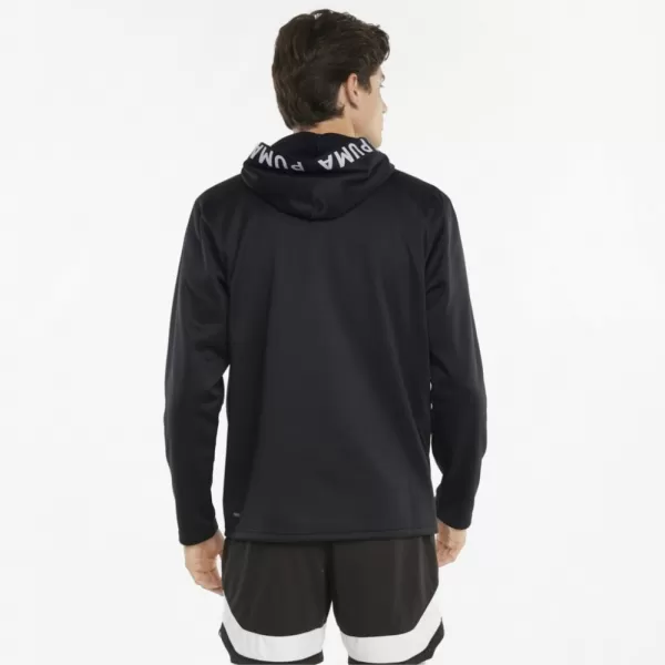  Pánská mikina PUMA TRAIN PWR FLEECE HOODIE 520893-01 BLACK 