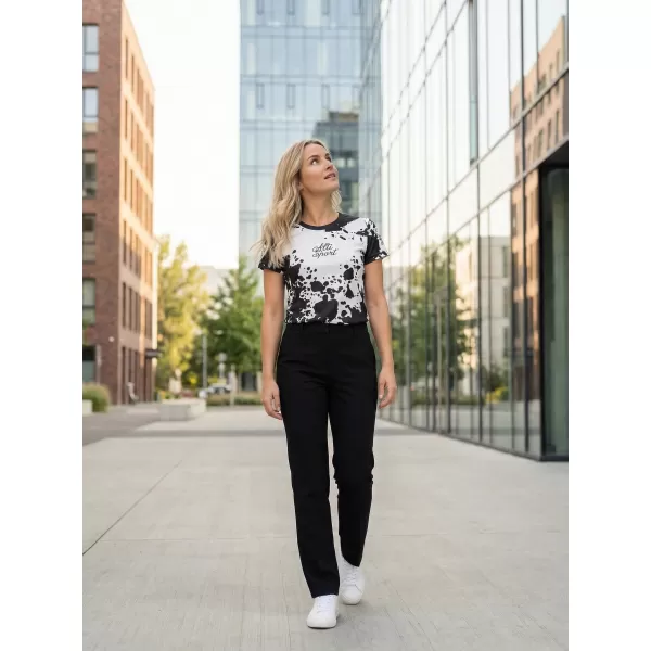  Dámské funkční triko premium ALTISPORT VOJ/ALW012TR01 ČERNÁ/BÍLÁ 