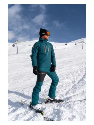 Pánská lyžařská bunda NORDBLANC OFFHAND NBWJM7927 ZELENÁ
