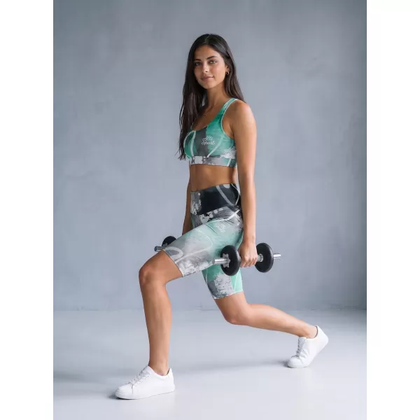  Dámské legíny nad kolena premium ALTISPORT VOJ/ALW017LEG02 TYRKYSOVÁ 
