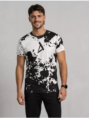 Pánské funkční triko premium plus ALTISPORT VOJ/ALM012TR02 ČERNOBÍLÁ