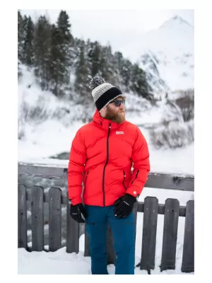 Pánská zimní bunda NORDBLANC BRILLIANCY NBWJM7926 ČERVENÁ