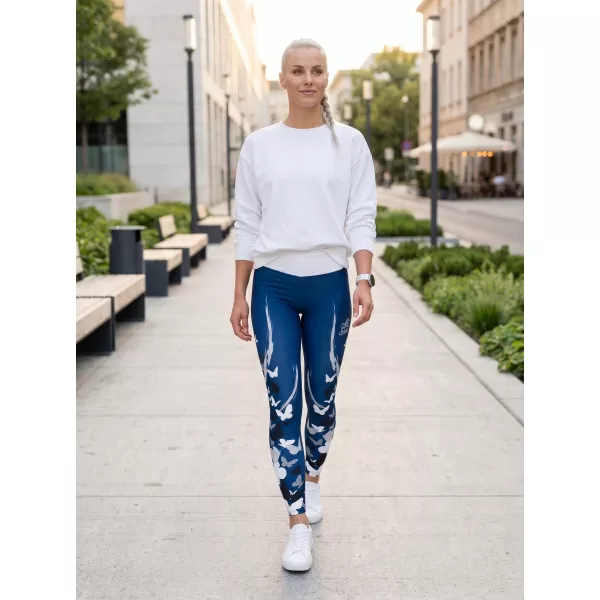  Dámské dlouhé legíny premium ALTISPORT VOJ/ALW022LEG01 NAVY 
