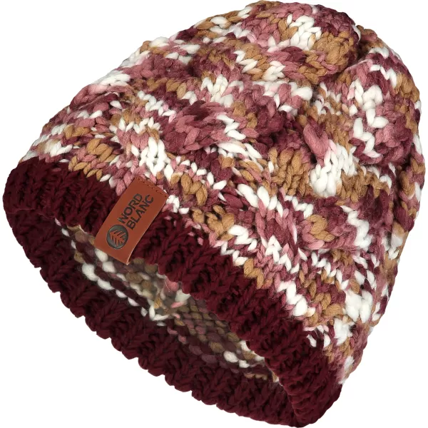  Dámská čepice NORDBLANC KNIT NBWHK7795 VÍNOVÁ 