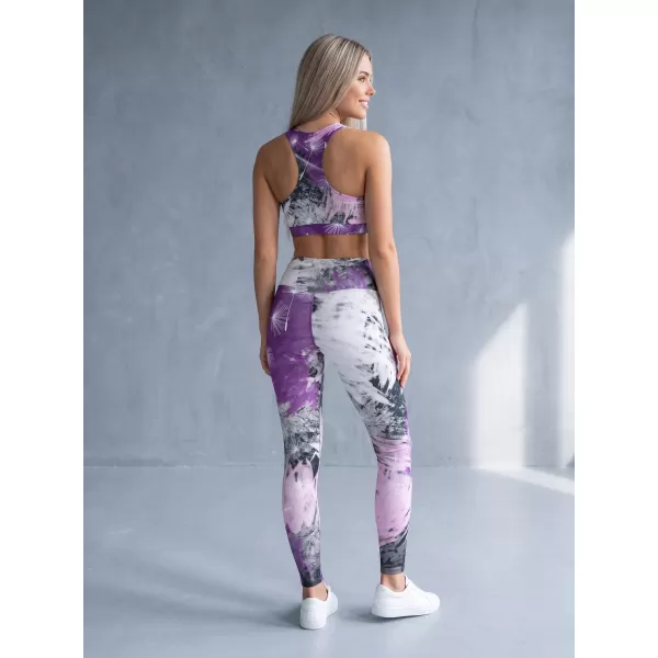  Dámské dlouhé legíny premium ALTISPORT VOJ/ALW016LEG01 FIALOVÁ 