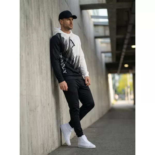  Pánská funkční mikina premium ALTISPORT VOJ/ALM006MI01 ČERNOBÍLÁ 
