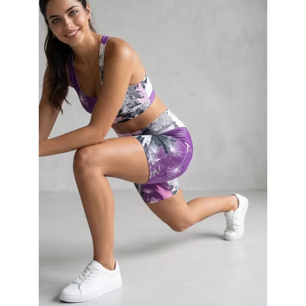  Dámské krátké legíny premium ALTISPORT VOJ/ALW016LEG03 FIALOVÁ 